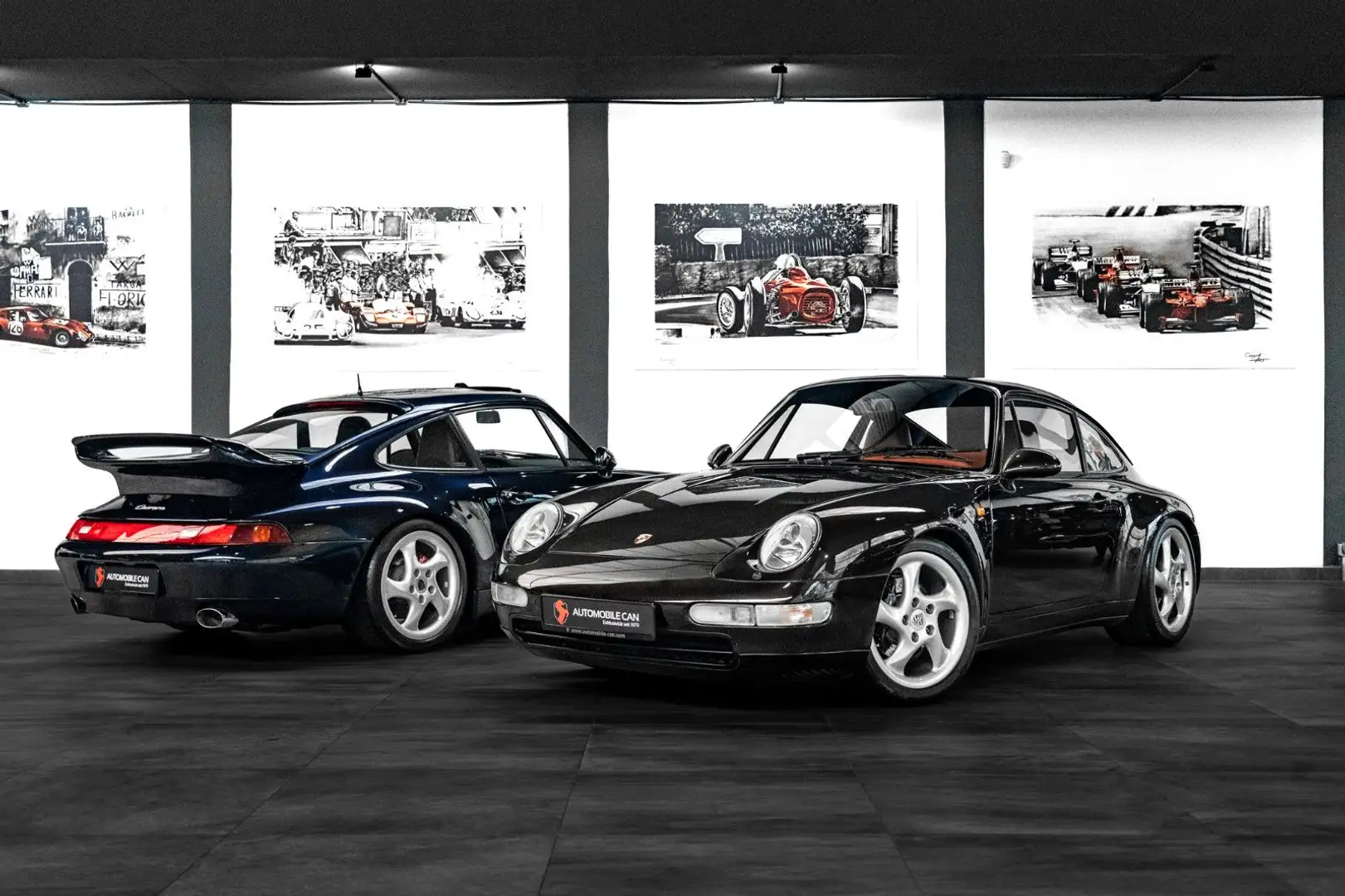 Porsche 993 Carrera Coupé deutsches Fahrzeug m. Historie Schwarz - 1