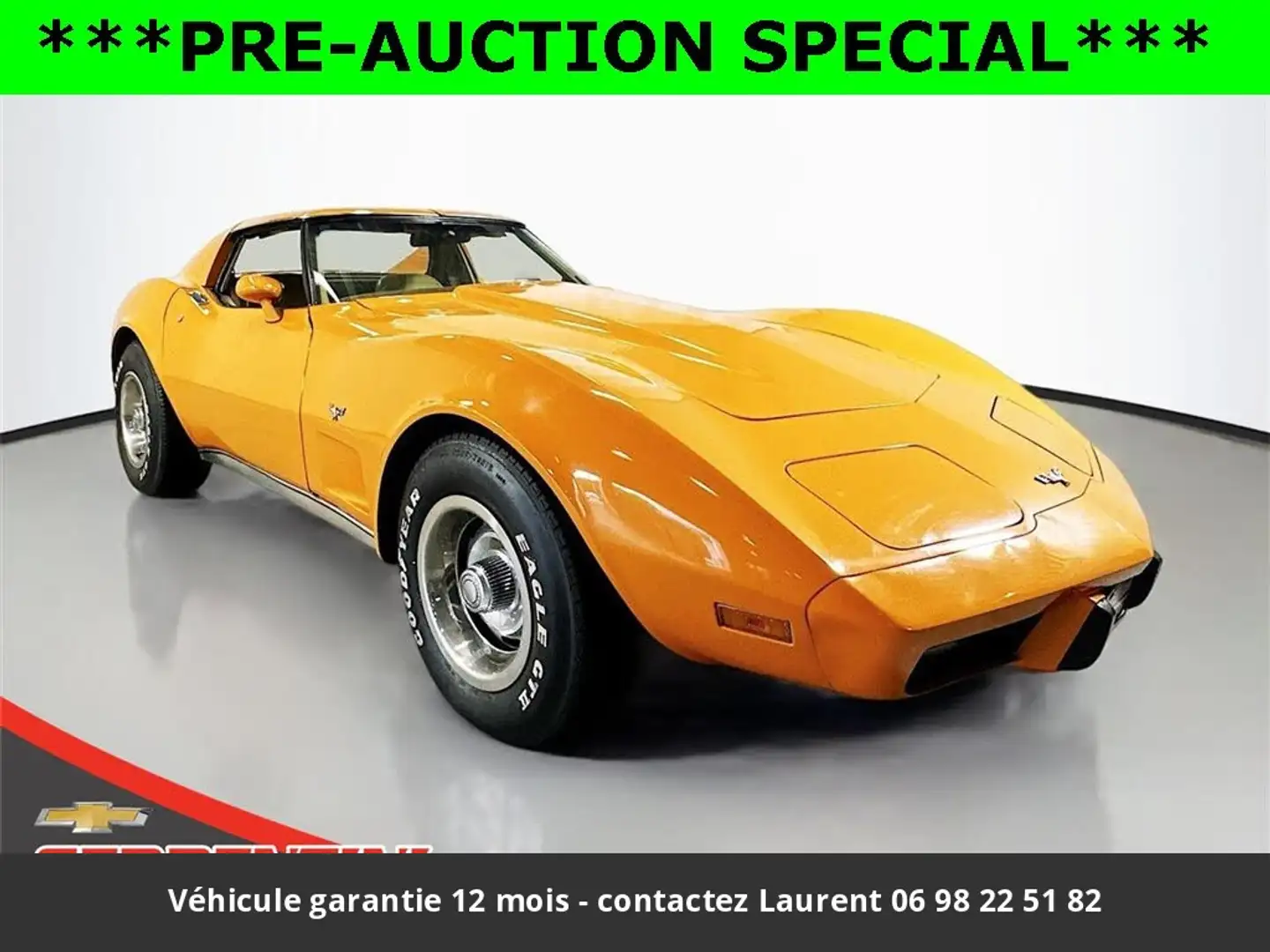 Chevrolet Corvette Stingrey  L48 1977 Tout compris Orange - 1
