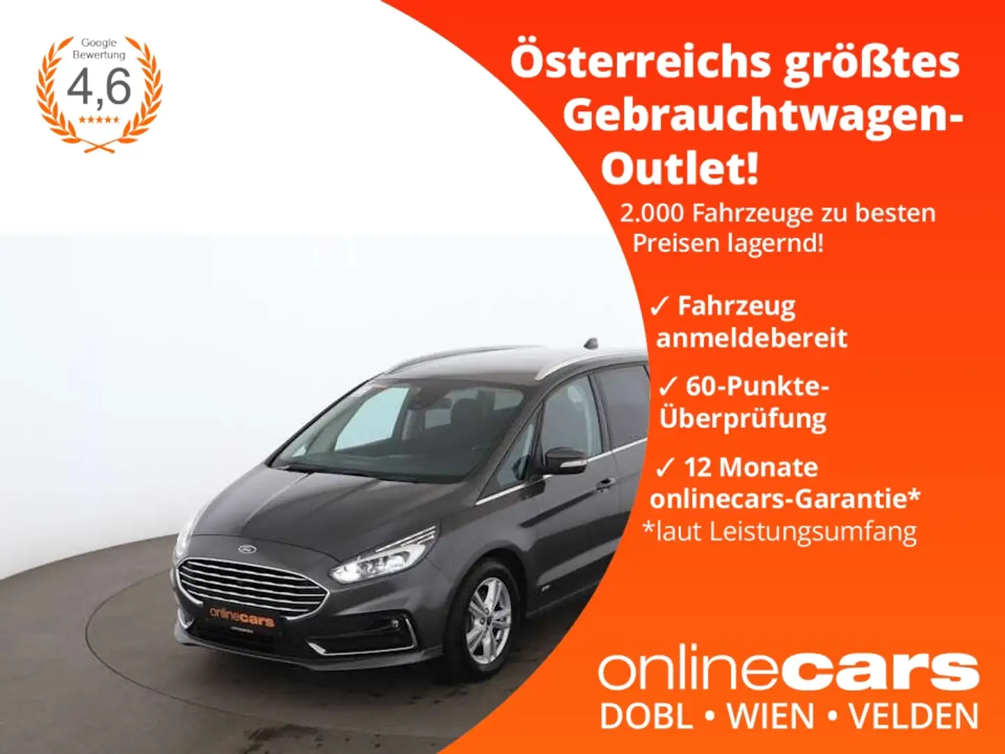Ford Galaxy 2.0 EcoBlue Titanium Aut LED RADAR NAVI Gris - 1