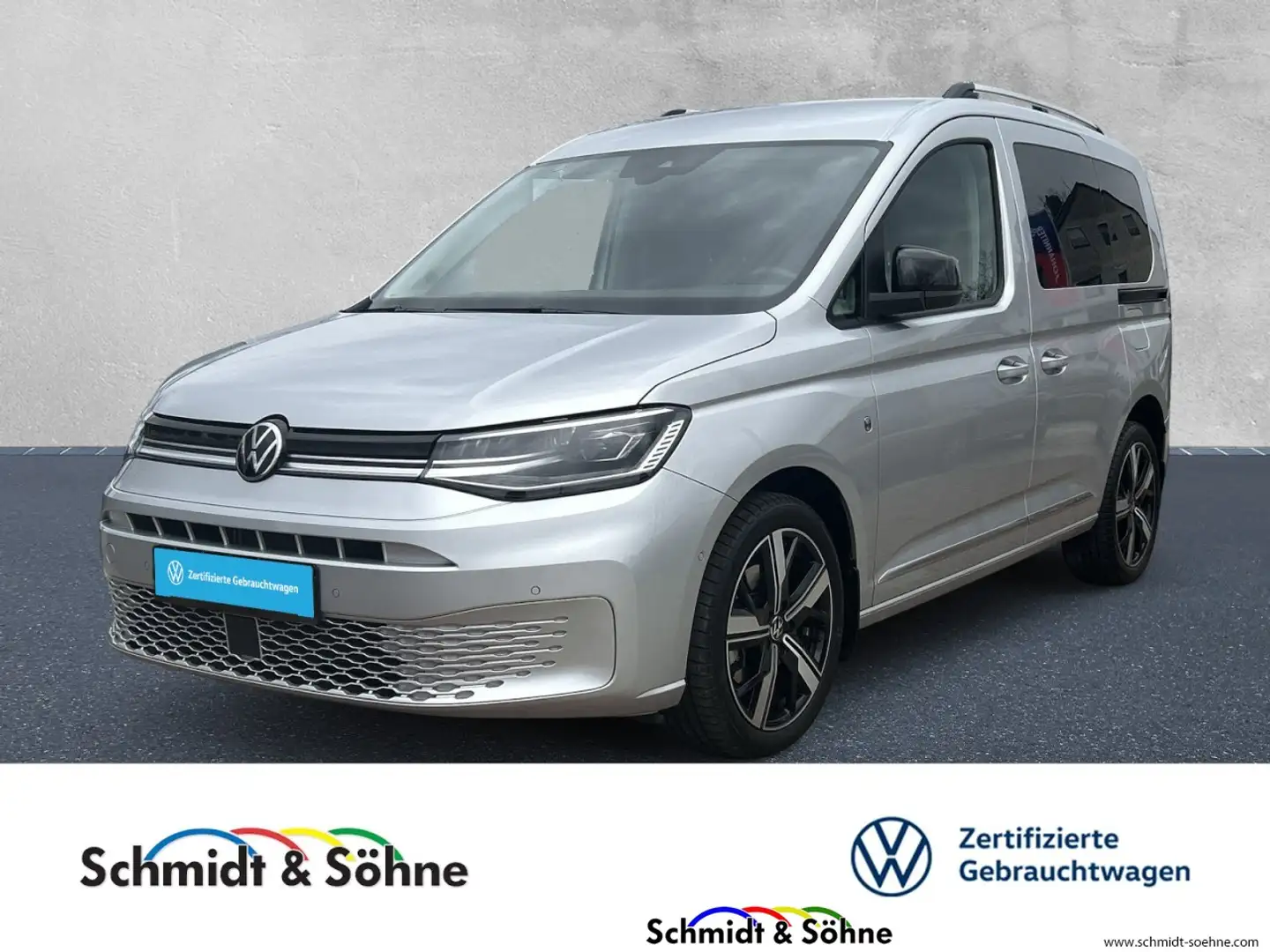 Volkswagen Caddy 1.5 TSI Style/AHK/LED/Standhzg/NaviPro Klima Navi Plateado - 1