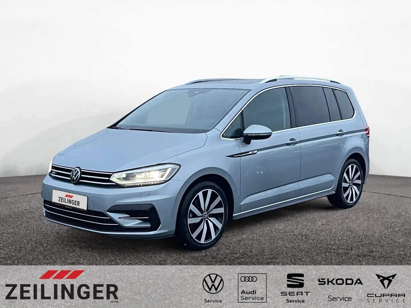 Volkswagen Touran Highline TSI DSG|R-Line|7 SITZE|AHK|PANO Silber - 1