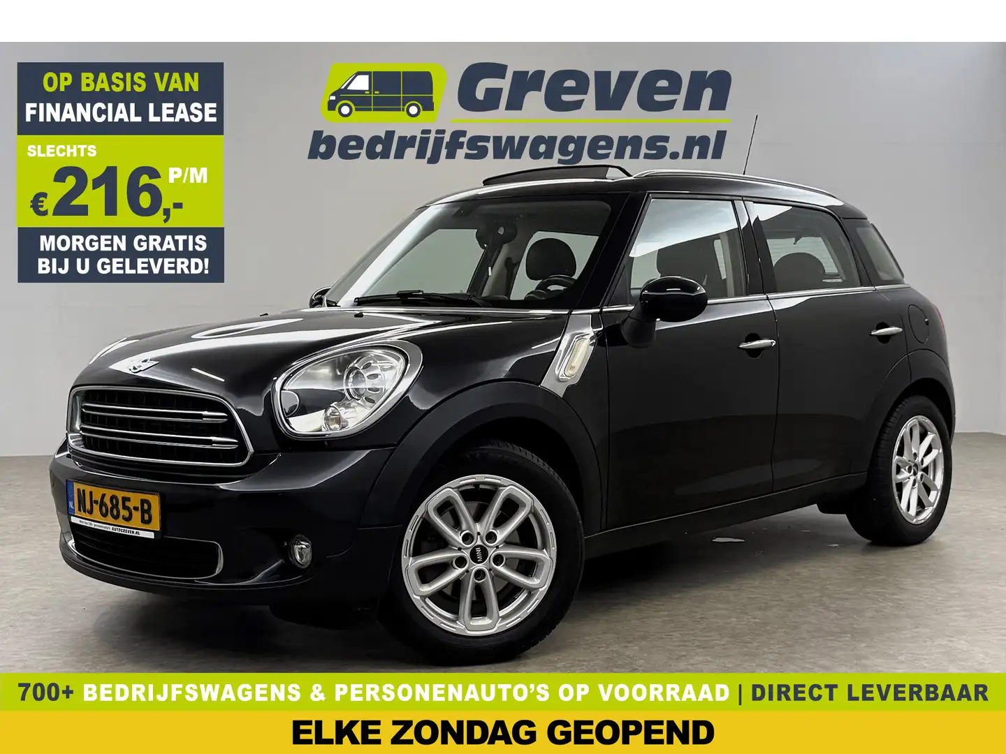 MINI One Countryman 1.6 Pano Clima Cruise LED Navi PDC 17"LMV Zwart - 1