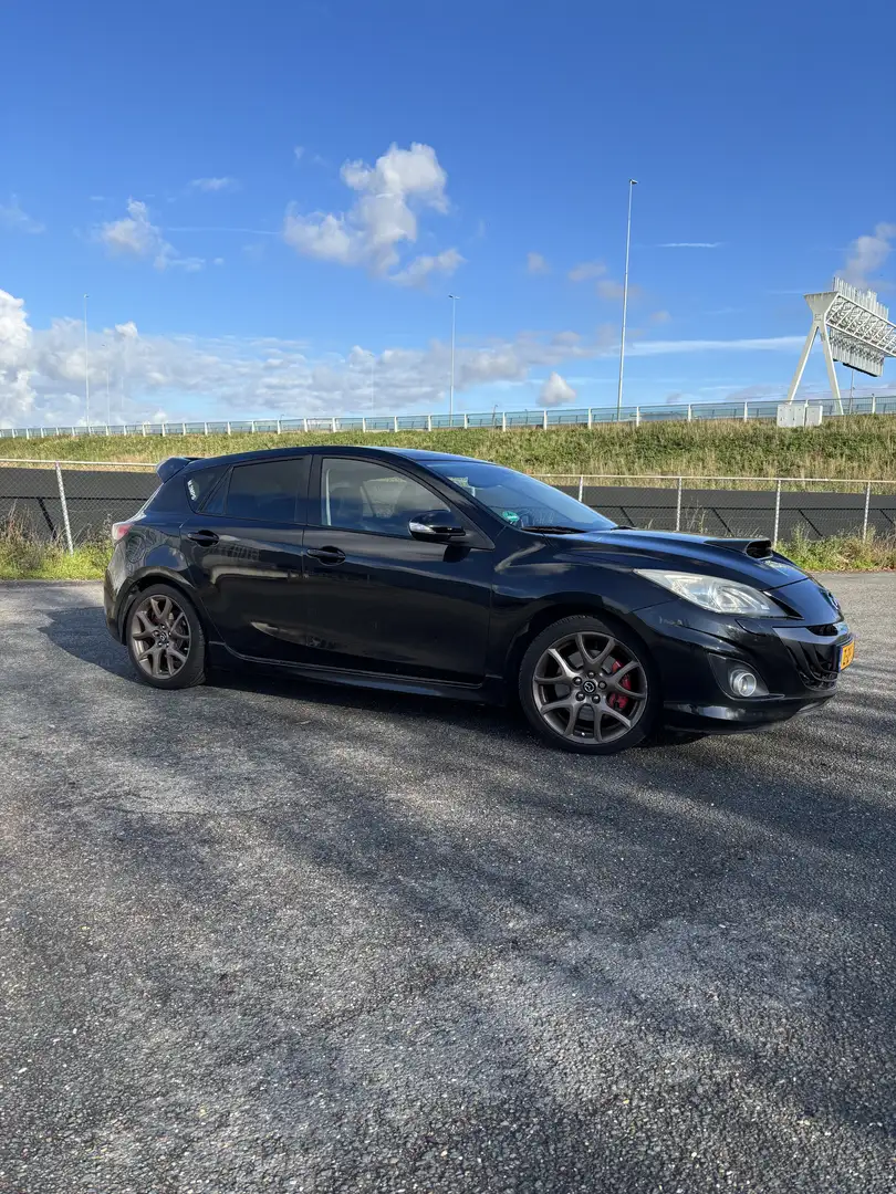 Mazda 3 2.3 DiSi Turbo MPS Zwart - 1