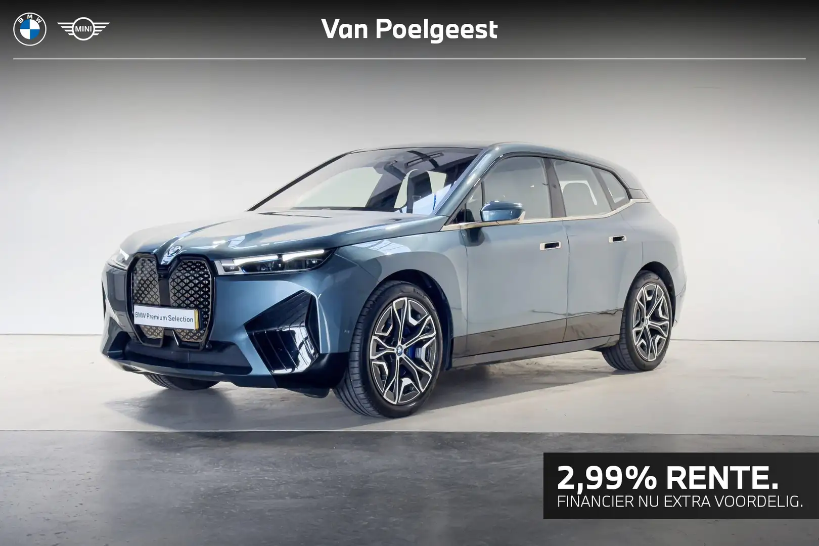 BMW iX xDrive50 High Executive Sportpakket Blauw - 1