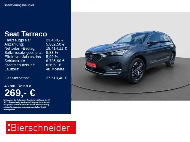 SEAT Tarraco 2.0 TDI DSG 4Drive Xcellence AHK ACC 360