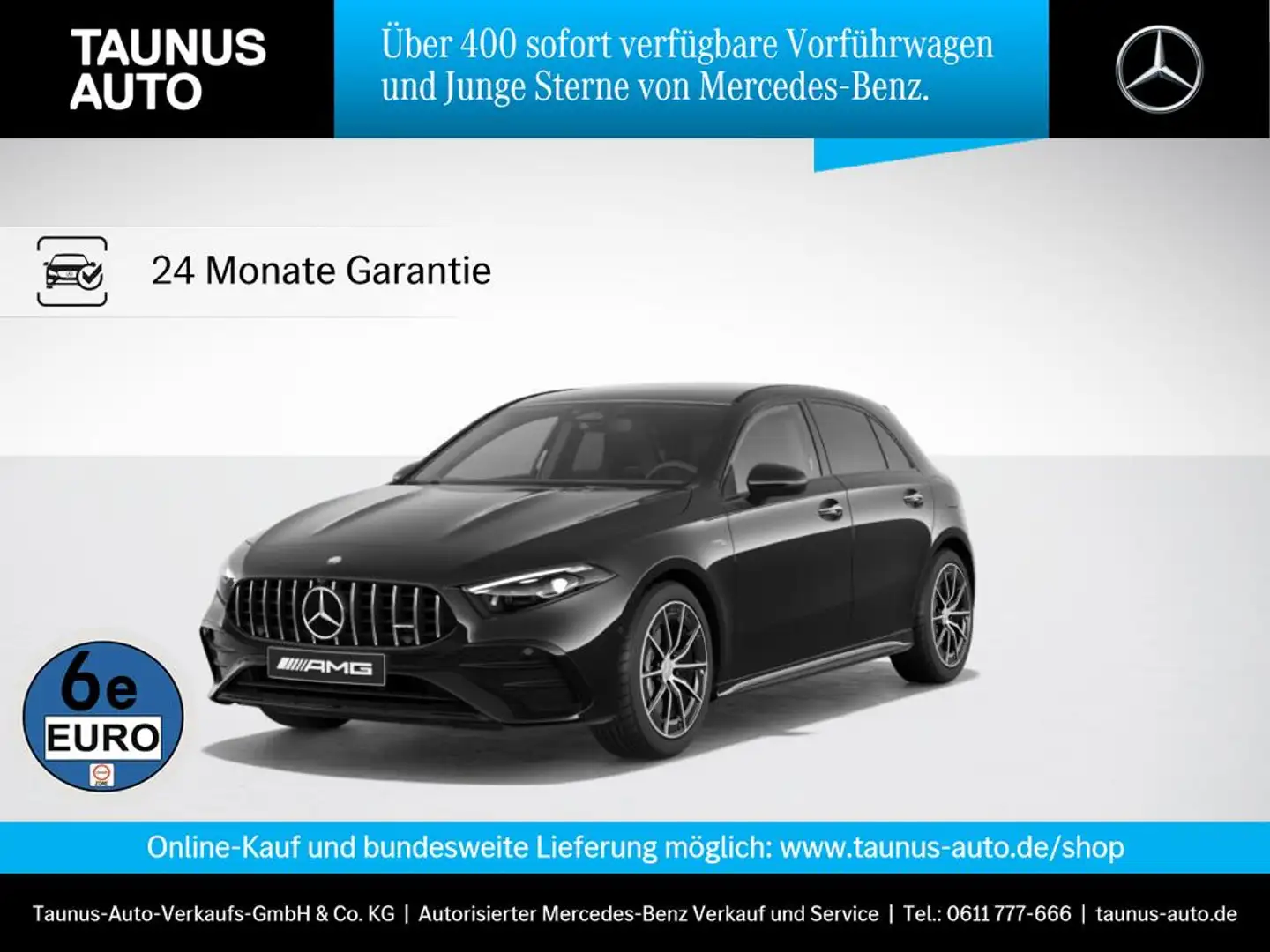 Mercedes-Benz A 35 AMG MULTIBEAM AHK NIGHT 360KAMERA MEMORY Schwarz - 1