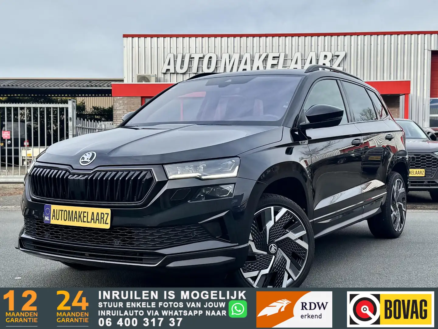 Skoda Karoq 1.5 TSI ACT Sportline ACC PANO 100% DEALER ONDERH Schwarz - 1