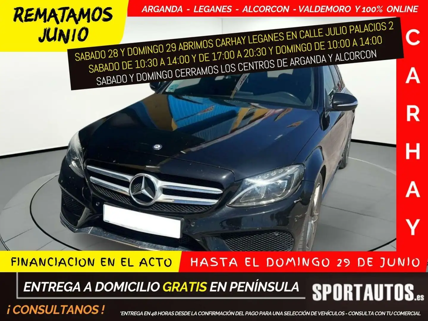 Mercedes-Benz C 220 DCI BLUETEC AMG Negro - 1