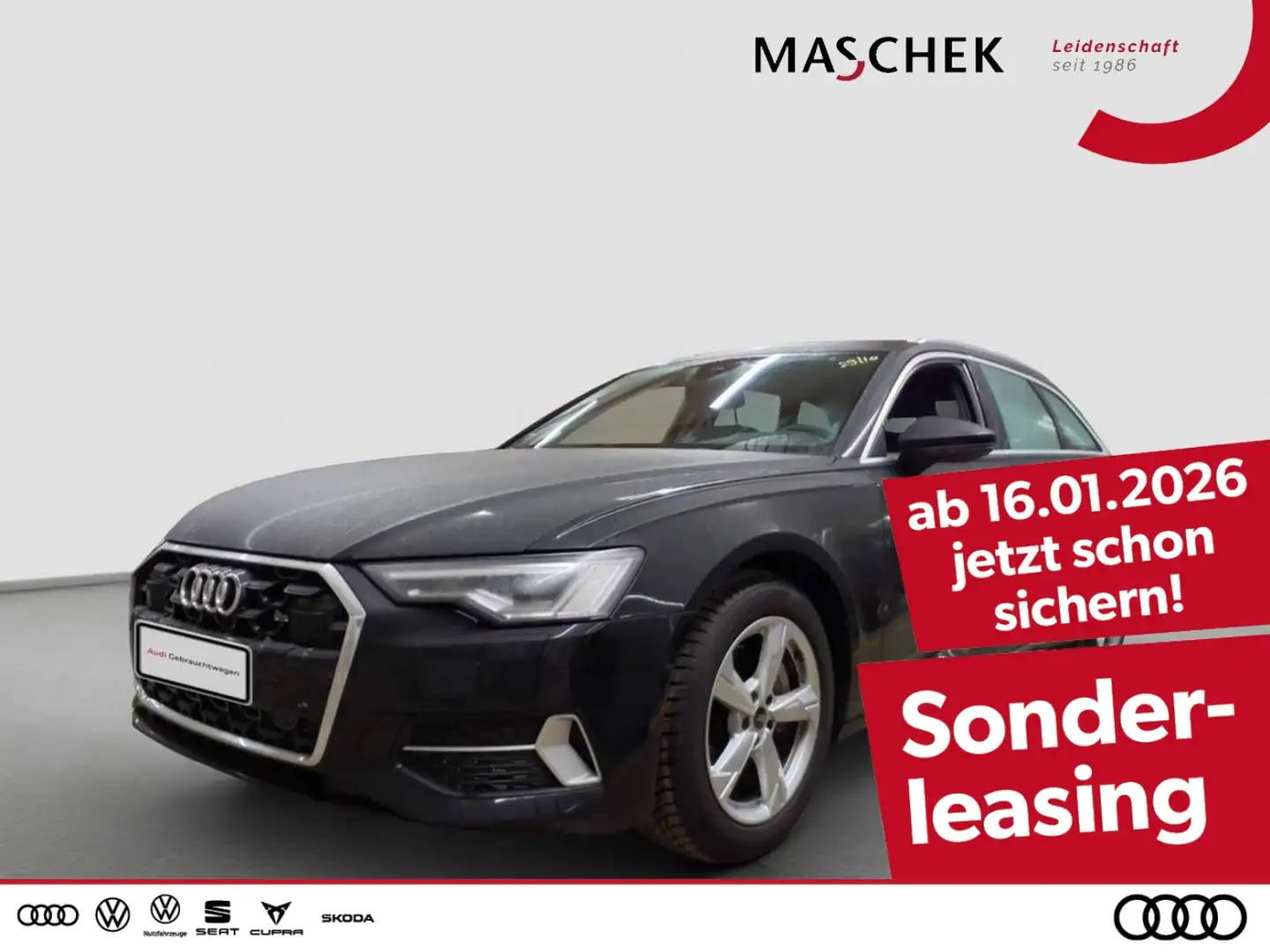 Audi A6 Avant 45 TFSI quatt AHK Matrix LM19 Memory ACC Schwarz - 1