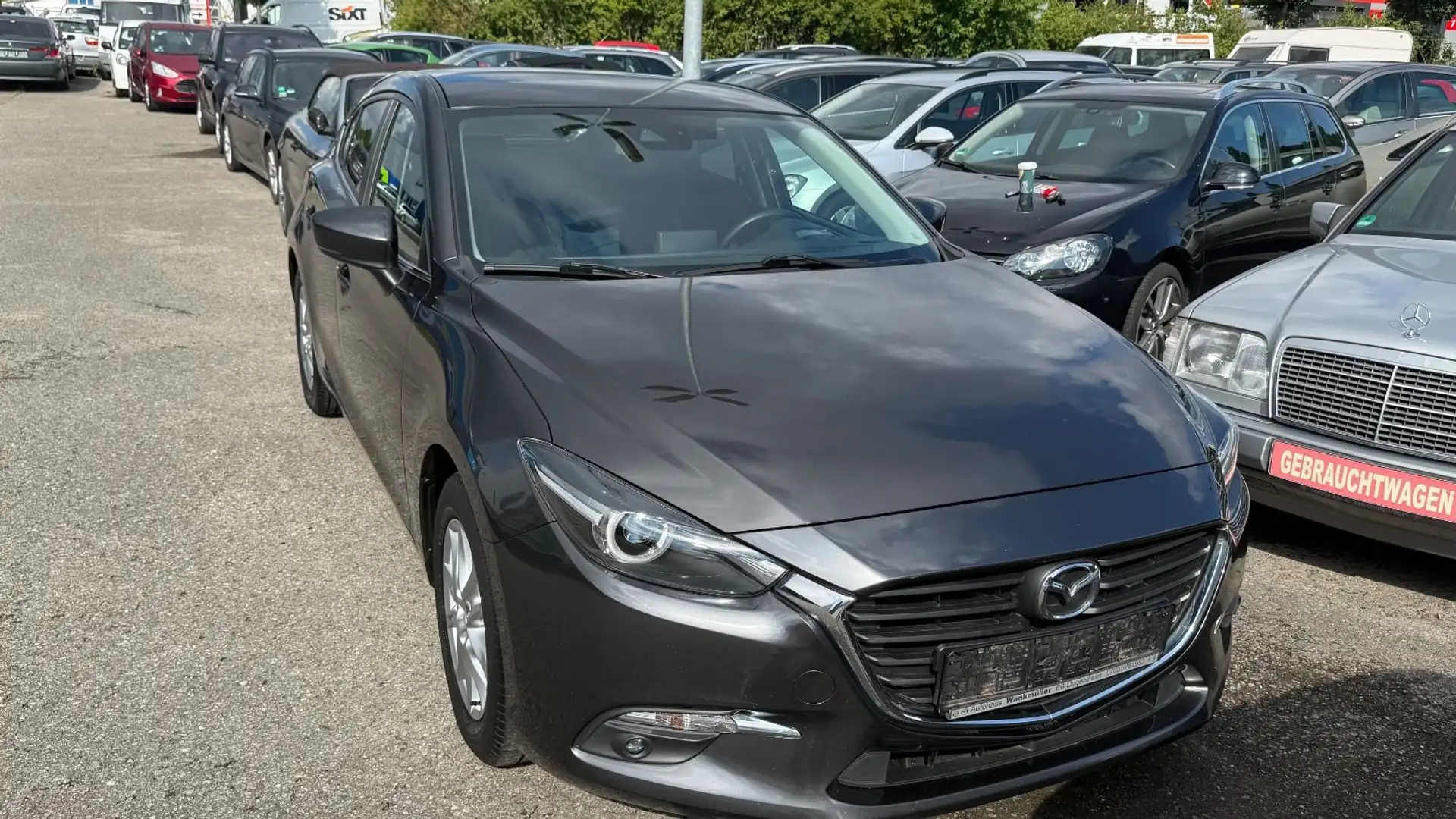 Mazda 3 Lim. Exclusive-Line,Navi,Kamera,Euro 6,TÜV Neu Gris - 1