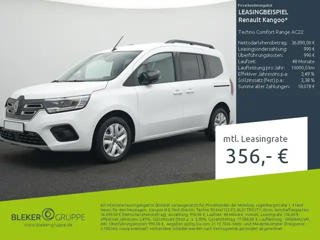 Renault Kangoo Z.E. Techno Comfort Range AC22