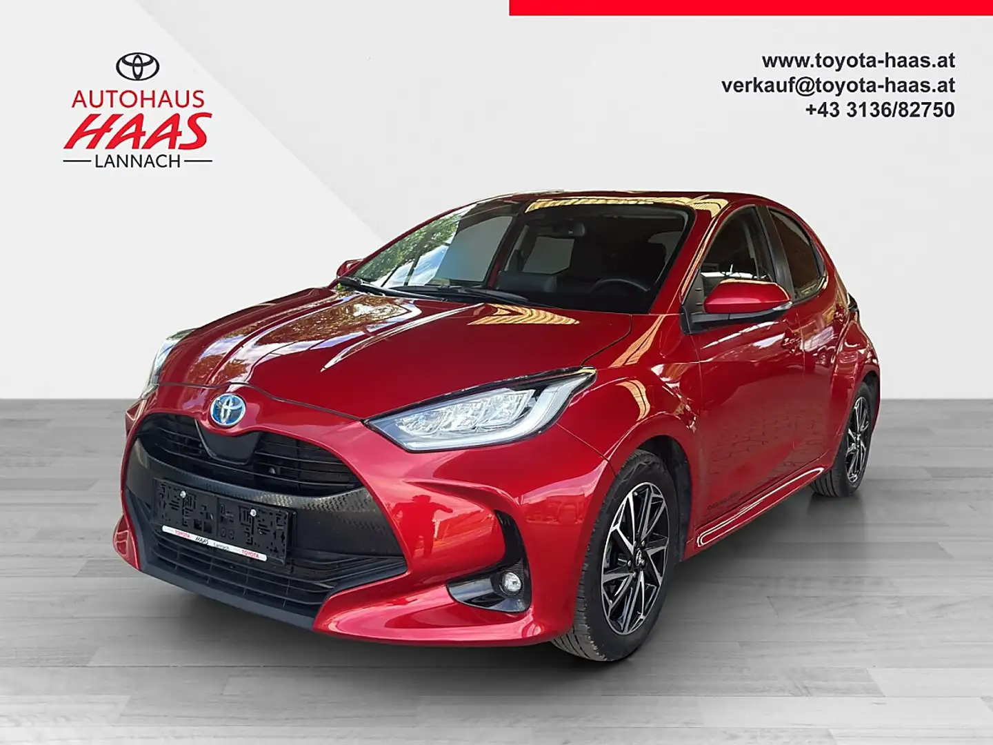 Toyota Yaris 1,5 VVT-i Hybrid Design Rot - 1