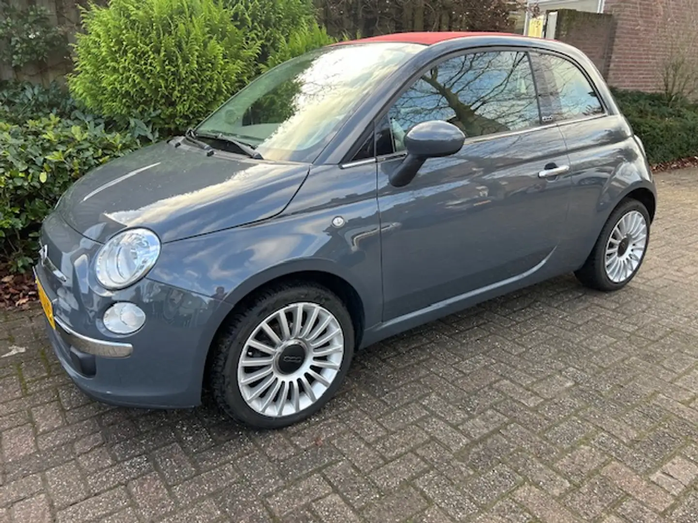 Fiat 500C cabrio/ 1.2 Lounge Automaat/ Orig NL Auto/ airco/ Grijs - 2