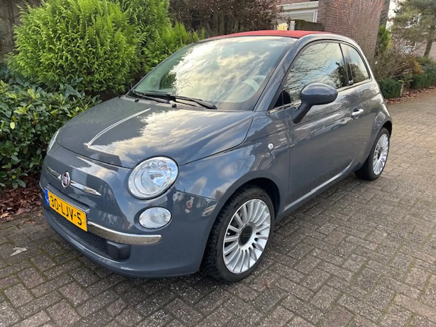 Fiat 500C cabrio/ 1.2 Lounge Automaat/ Orig NL Auto/ airco/ Grijs - 2