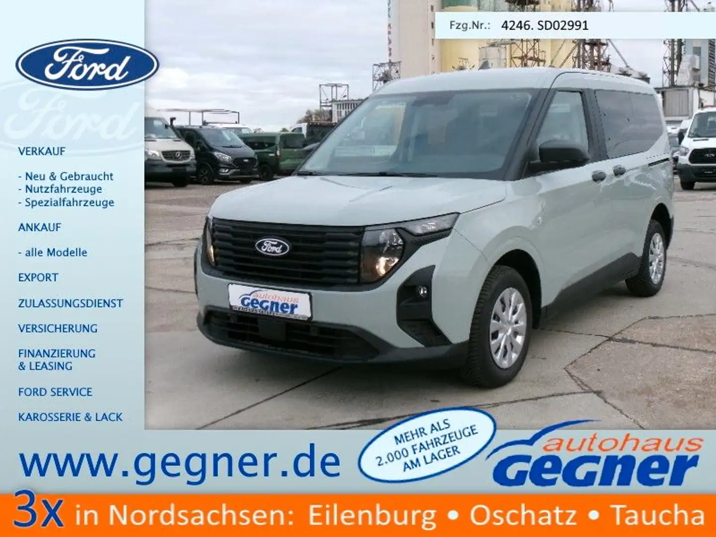 Ford Tourneo Courier Trend 1.0L AT AHK WiPa Kam GRA Grigio - 1