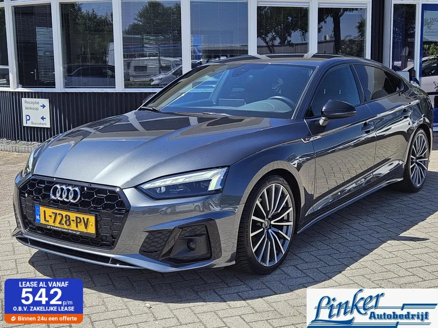 Audi A5 Sportback 35 TFSI S edition Competition 2x S-LINE Gris - 1