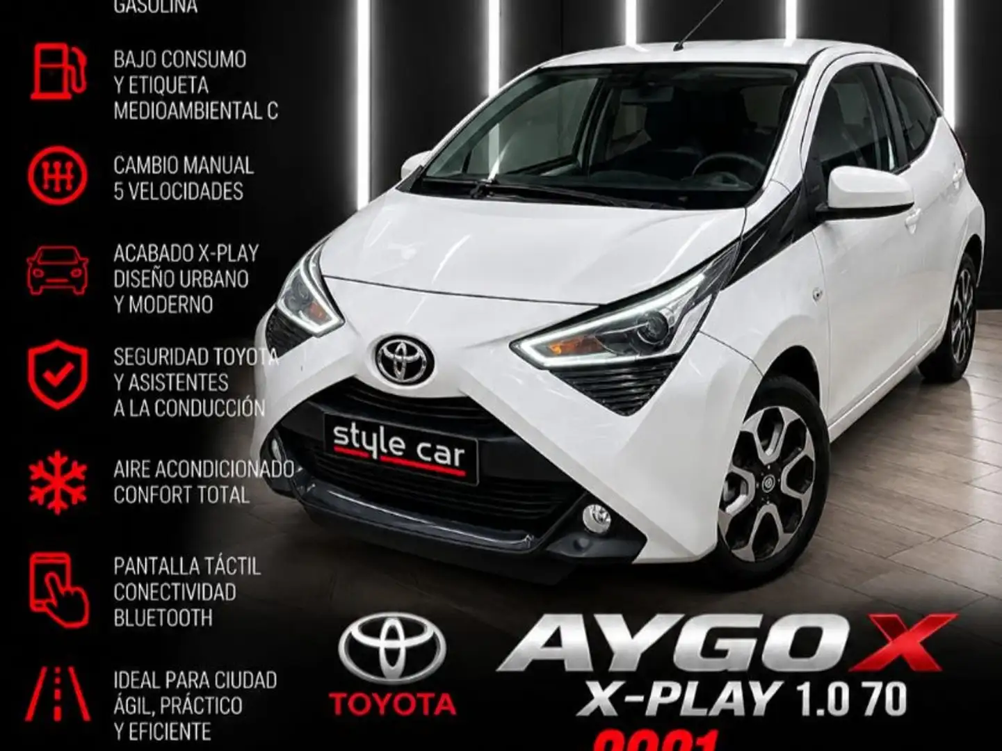 Toyota Aygo 70 x-play Blanco - 1