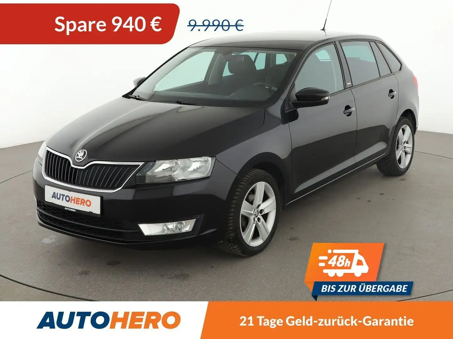 Skoda Rapid/Spaceback 1.2 TSI Joy*TEMPO*PDC*SHZ*ALU*KLIMA* Schwarz - 1