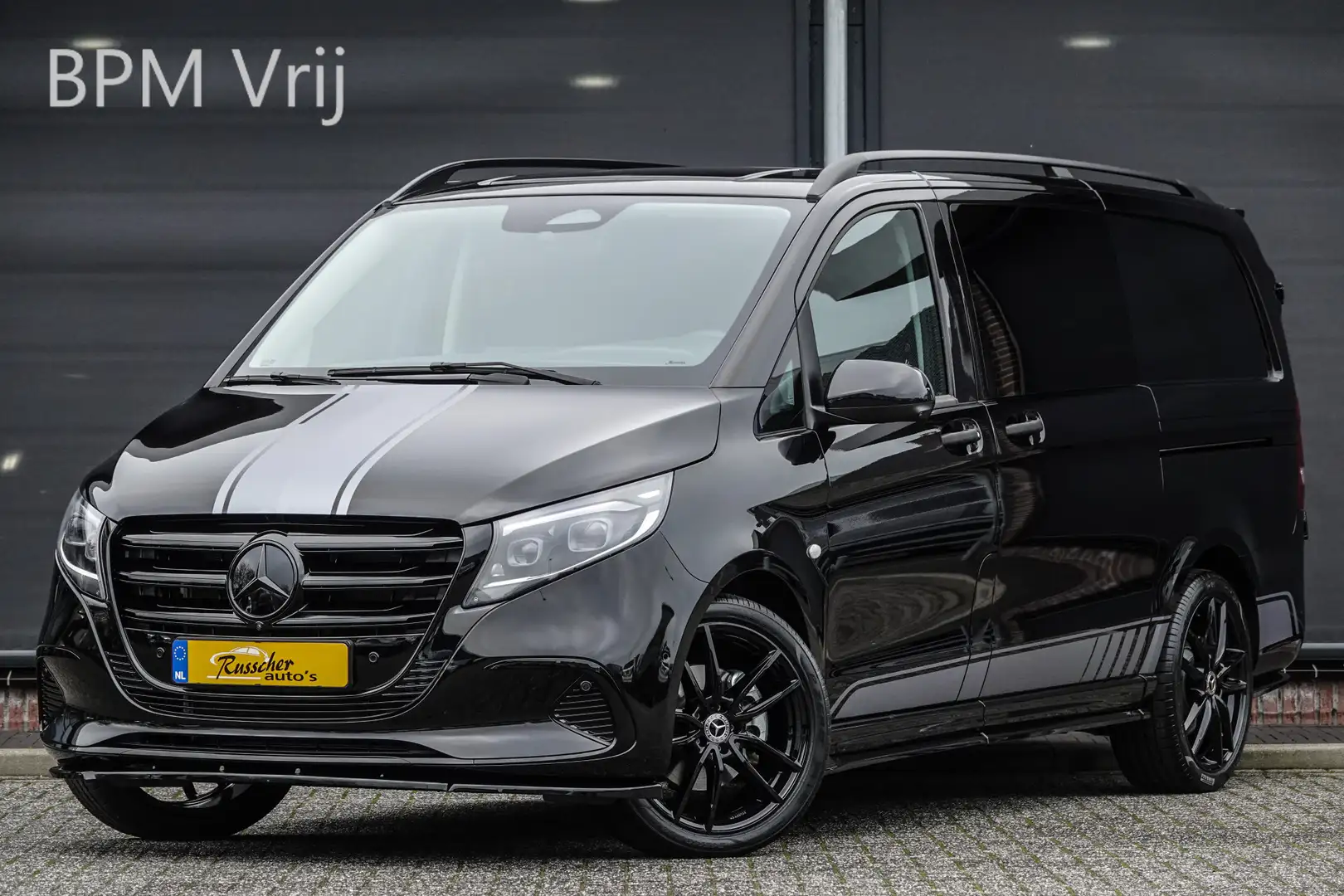 Mercedes-Benz Vito 119Cdi 190Pk 9G-Tronic Aut. | Dubbele Cabine | Mix Zwart - 1