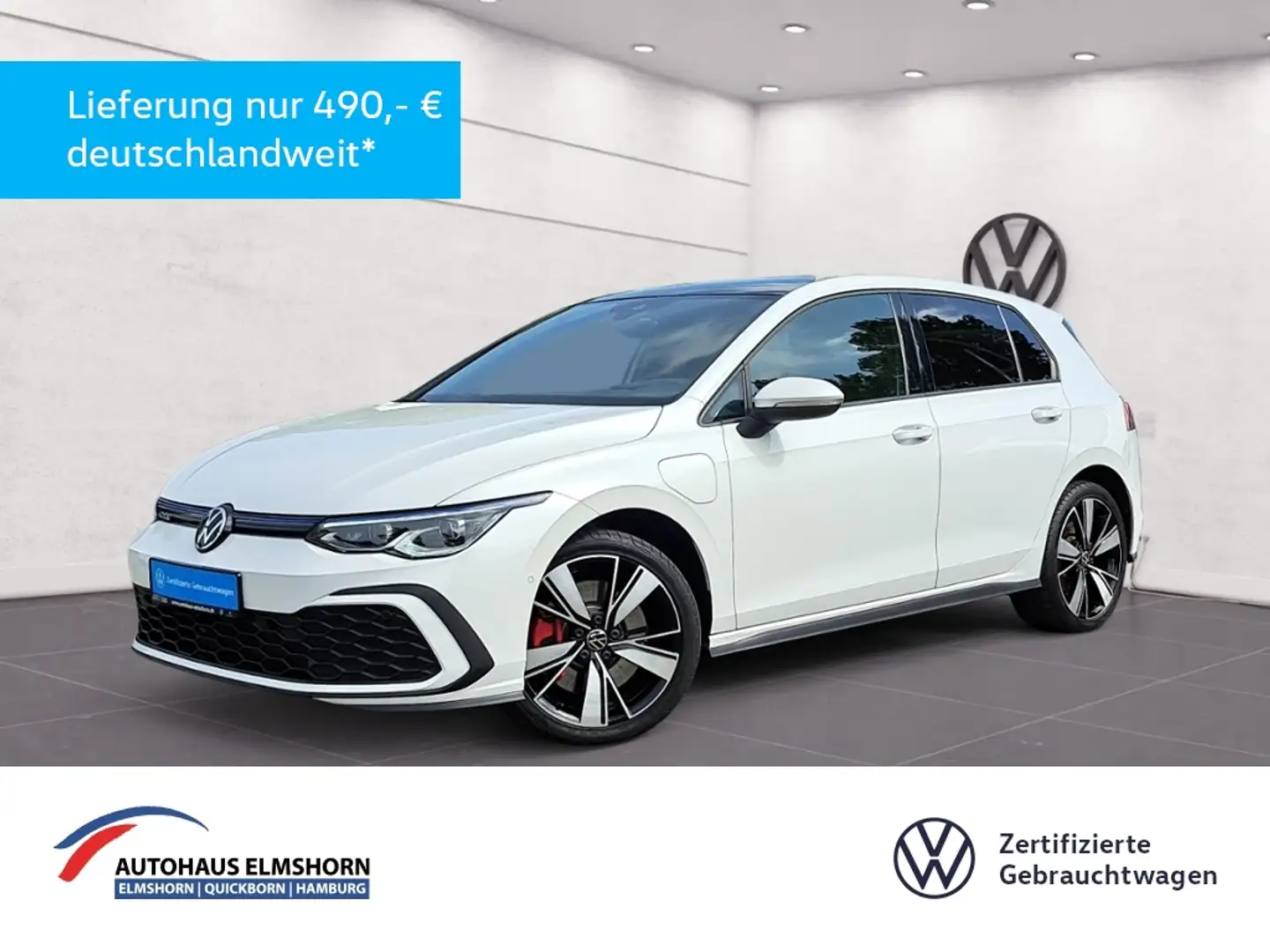 Volkswagen Golf GTE 1.4 TSI DSG eHybrid PANO AHK NAV MATRIX APP KAM A Weiß - 1