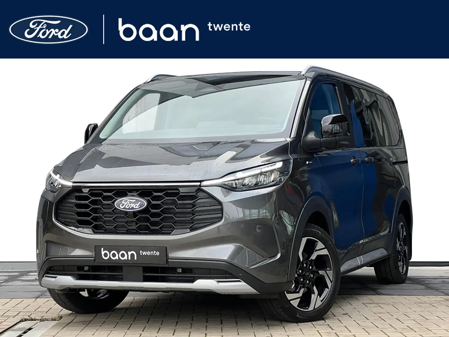 Ford Tourneo Custom 2.5 PHEV Active 233 PK | Elektrische schuifdeuren Grijs - 1