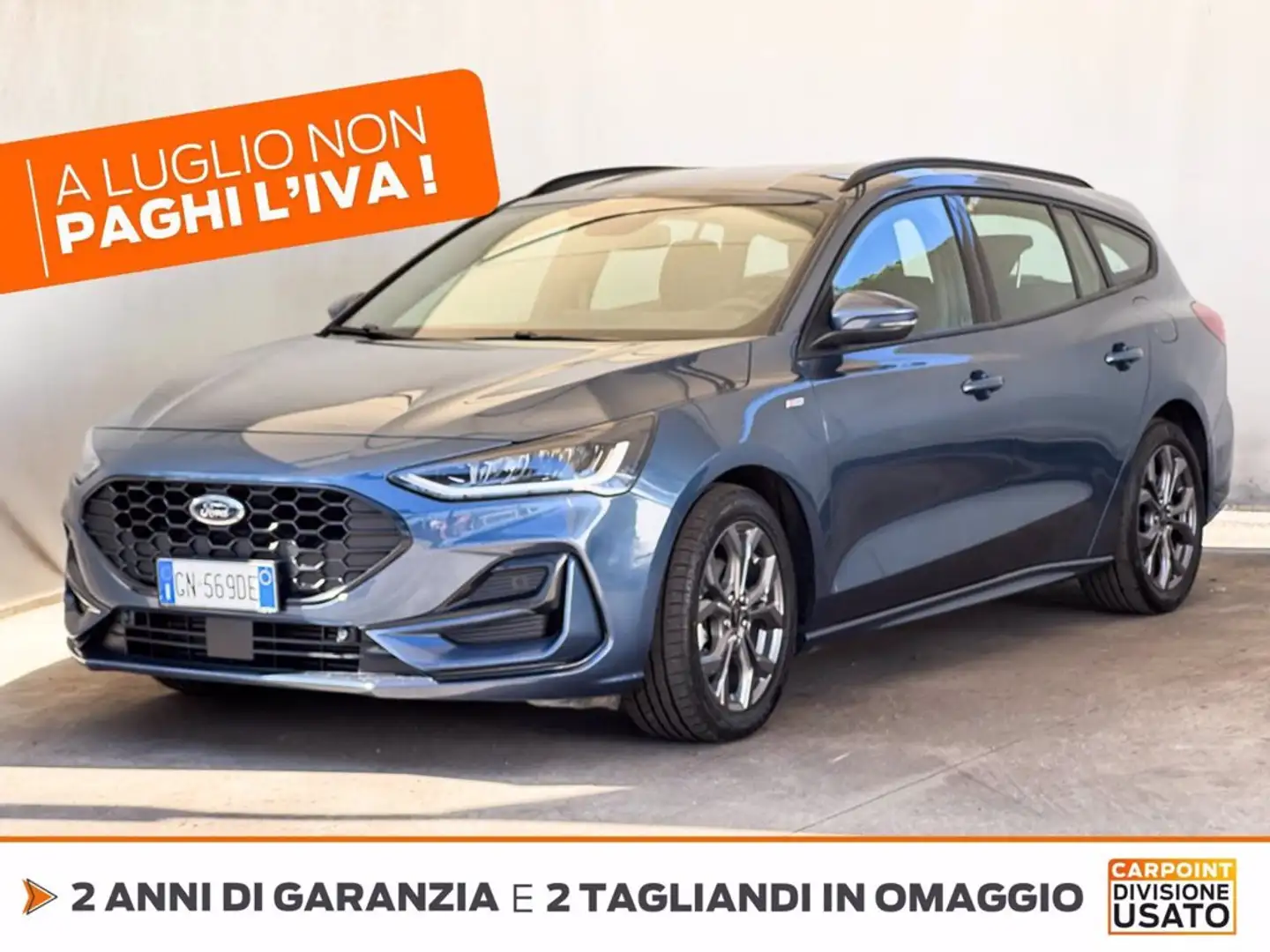 Ford Focus sw 1.0 ecoboost h st-line design 125cv powershift Blu/Azzurro - 1
