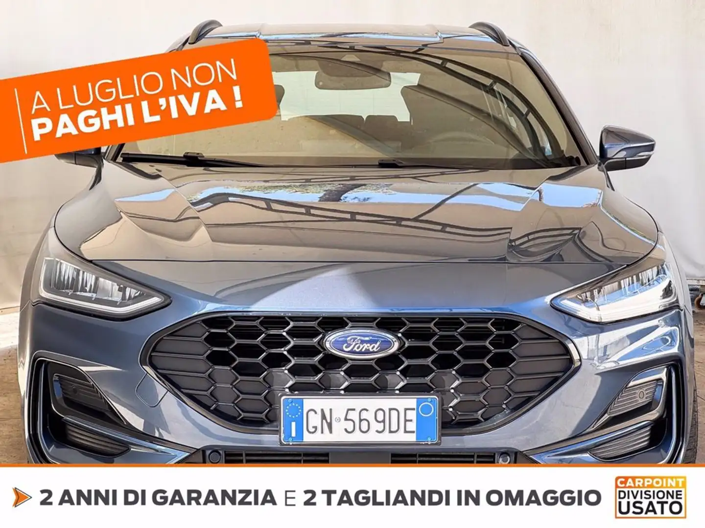 Ford Focus sw 1.0 ecoboost h st-line design 125cv powershift Blu/Azzurro - 2