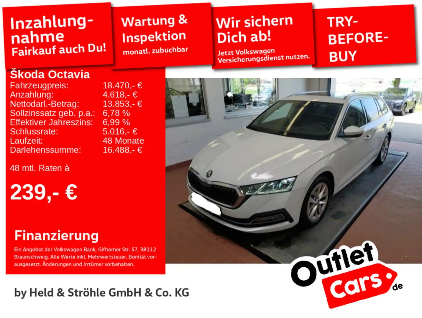 Skoda Octavia Combi Style 1.5 TSI AHK PANO NAV+ CANTON Weiß - 1