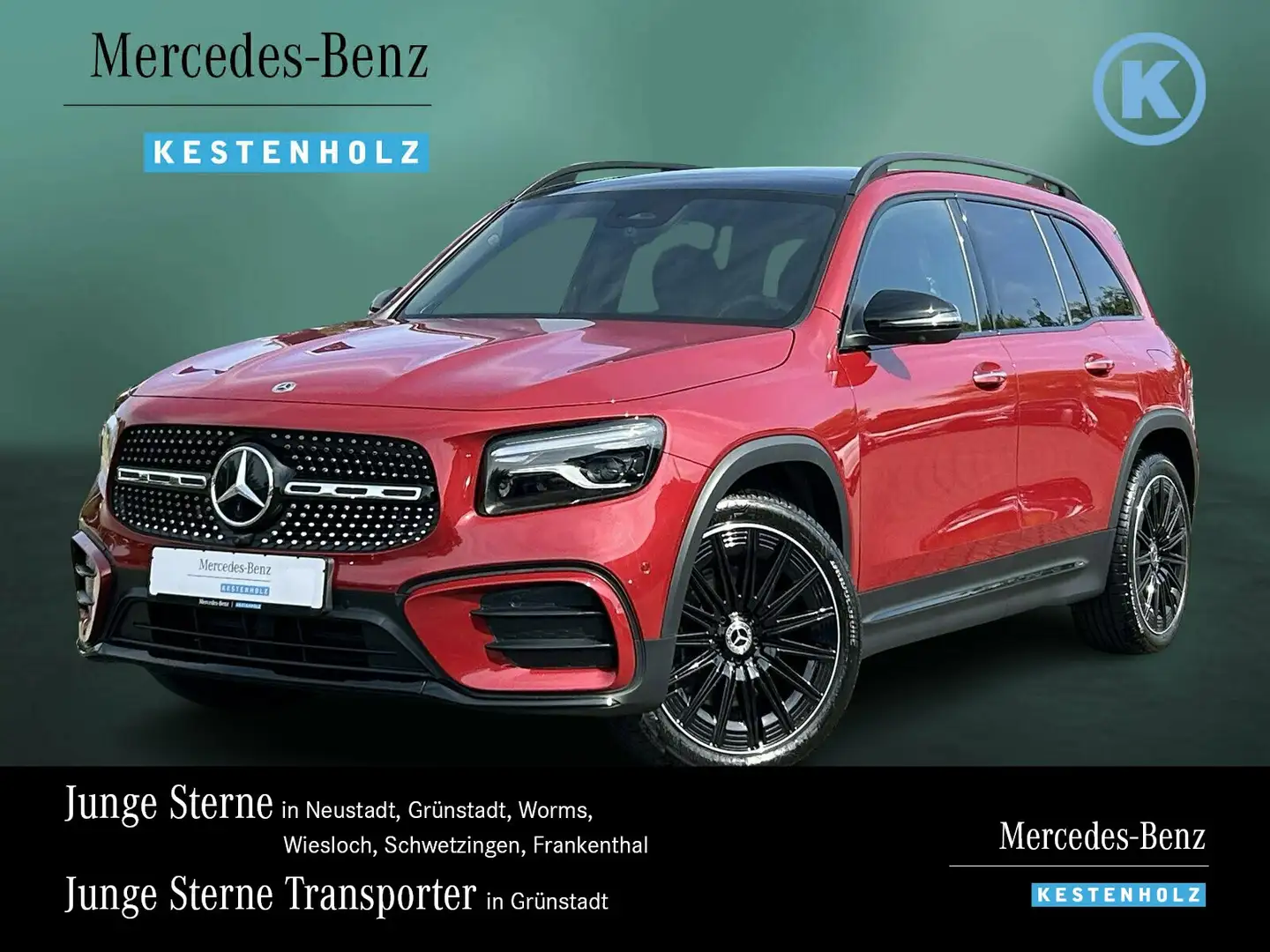 Mercedes-Benz GLB 220 GLB 220 4M AMG+7-SITZ+NIGHT+DISTRO+PANO+BURM+360 Roşu - 1