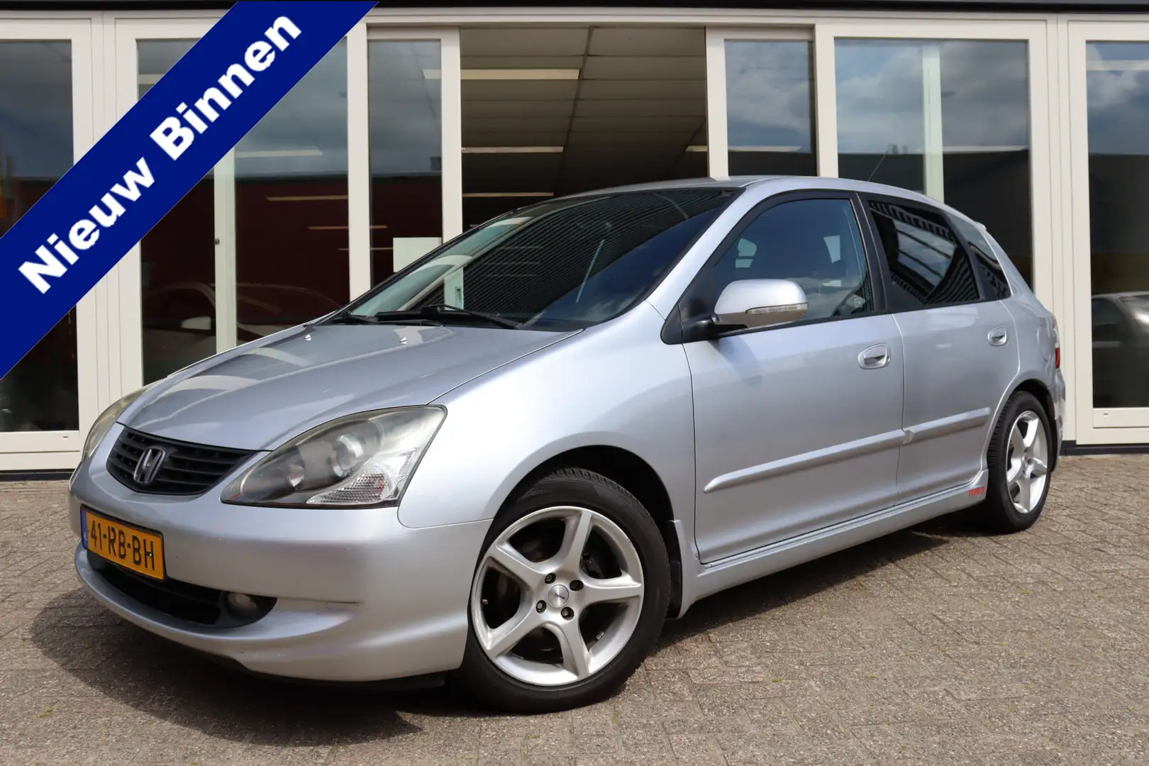 Honda Civic 1.6i LS, Airco, Trekhaak, Prijs Is Rijklaar Grijs - 1