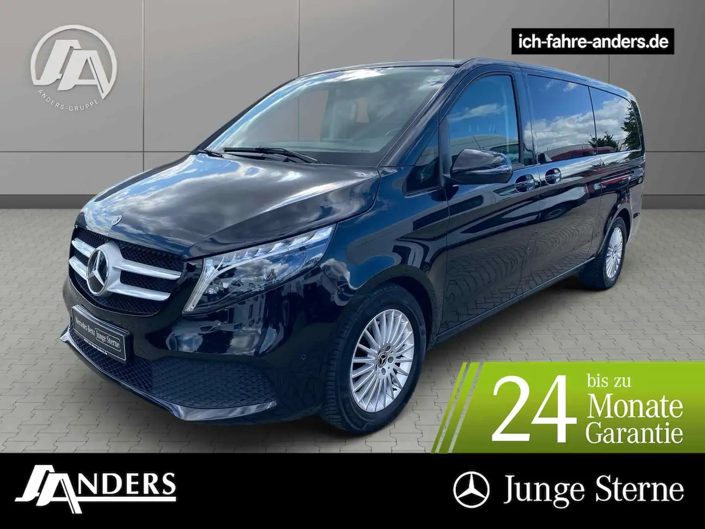 Mercedes-Benz V 300 XL Soundsy*Distro*AHK*EDW*Leder*Navi*Spur Schwarz - 1