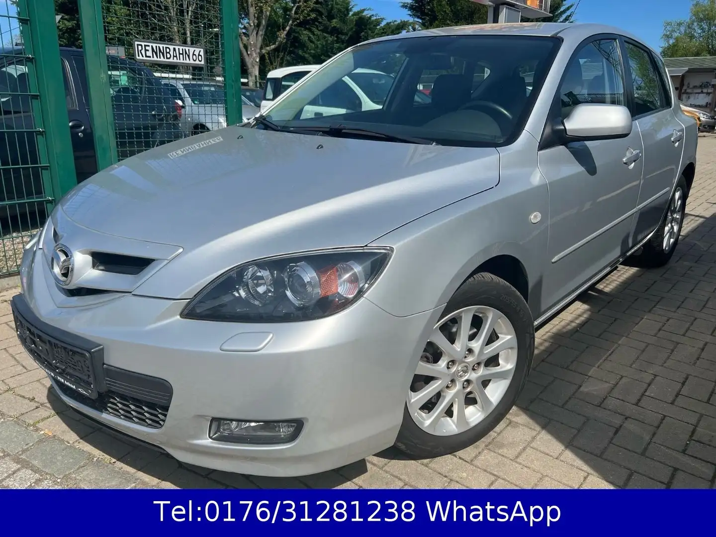 Mazda 3 Lim. 1.6 Sport Active !! Tüv-Service Neu !! Argent - 1