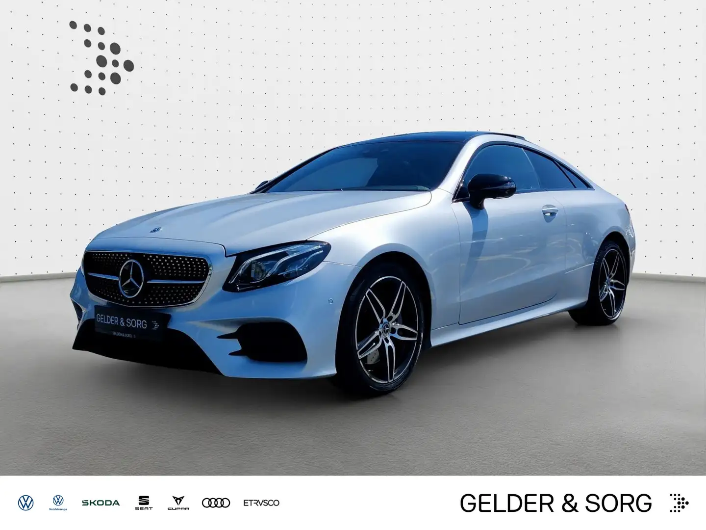 Mercedes-Benz E 450 4M Coupé AMG*Multibeam*Night*AIR*360°*Pano Argintiu - 1