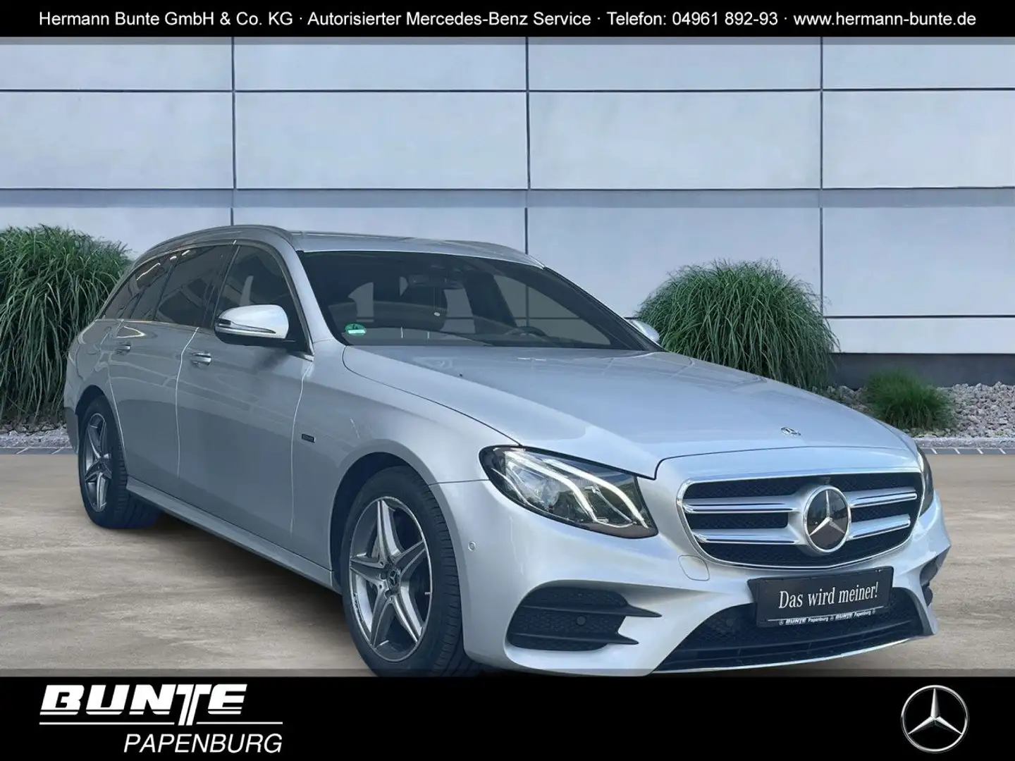 Mercedes-Benz E 300 de T AMG//MEMORY/FAP-PLUS/360°/KEYLESS Navi Plateado - 1