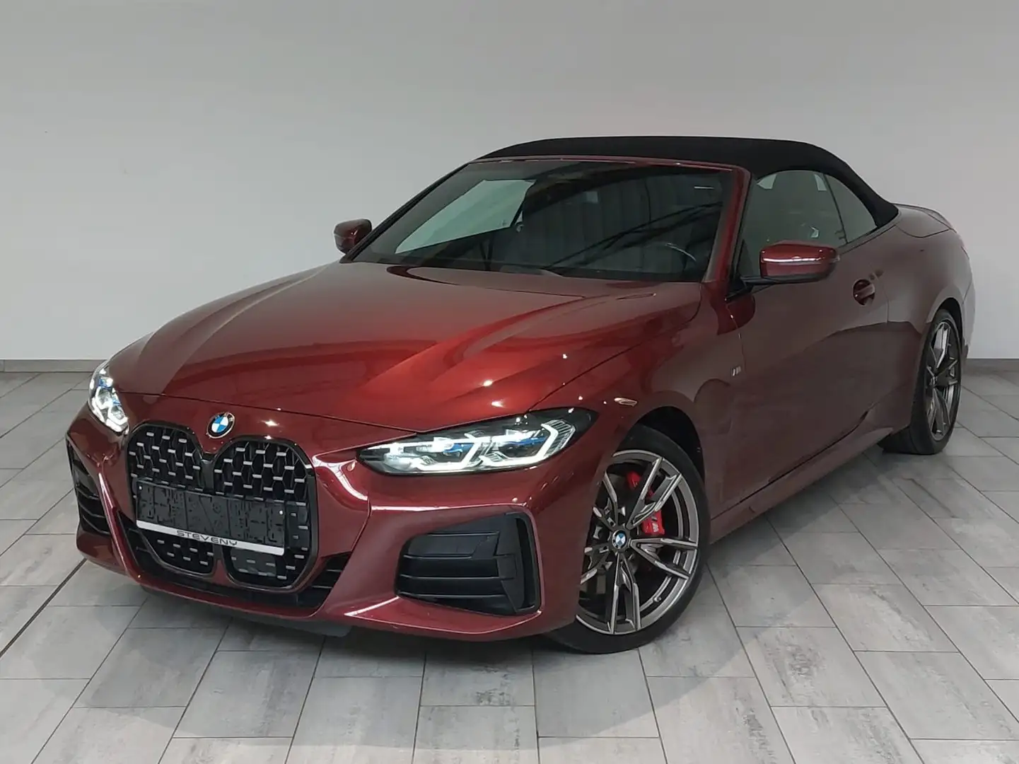 BMW 440 IM Cabrio 375CV XAS MHEV AUTO*CUIR*GPS*LED*CAMERA* Rouge - 1