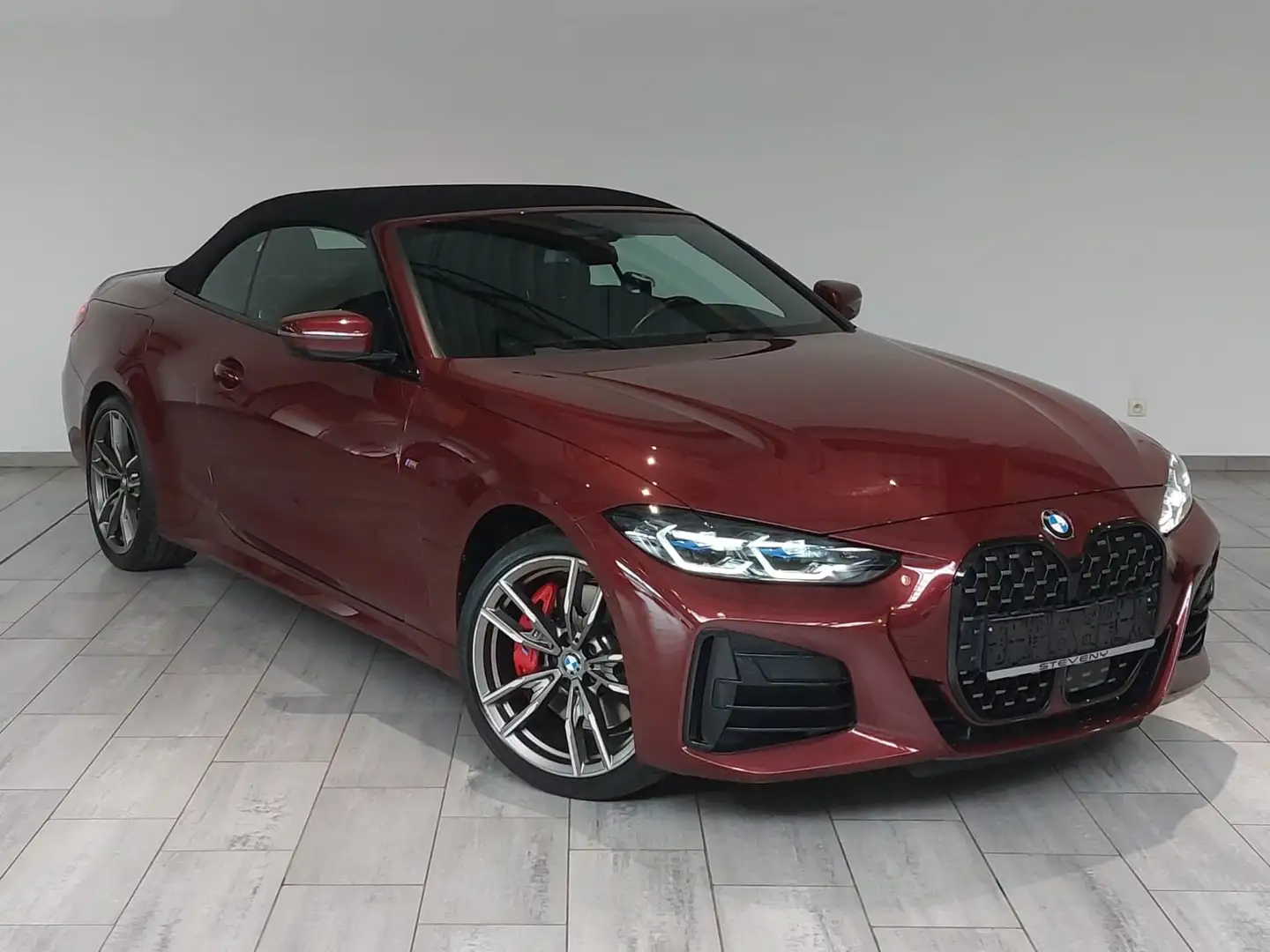 BMW 440 IM Cabrio 375CV XAS MHEV AUTO*CUIR*GPS*LED*CAMERA* Rouge - 2
