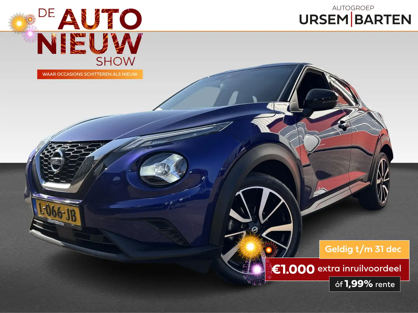 Nissan Juke 1.0 DIG-T N-Connecta Bleu - 1