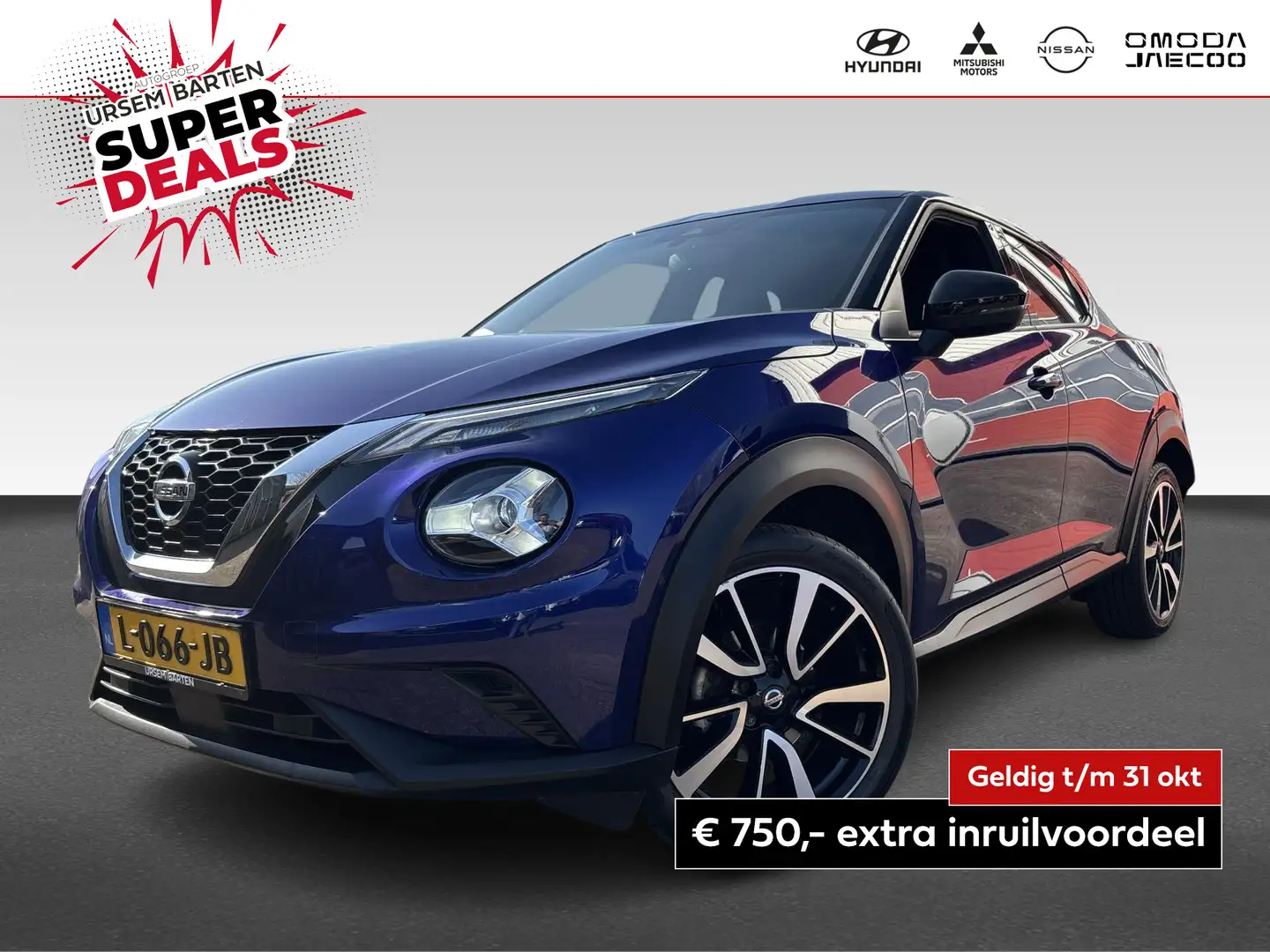Nissan Juke 1.0 DIG-T N-Connecta Bleu - 1