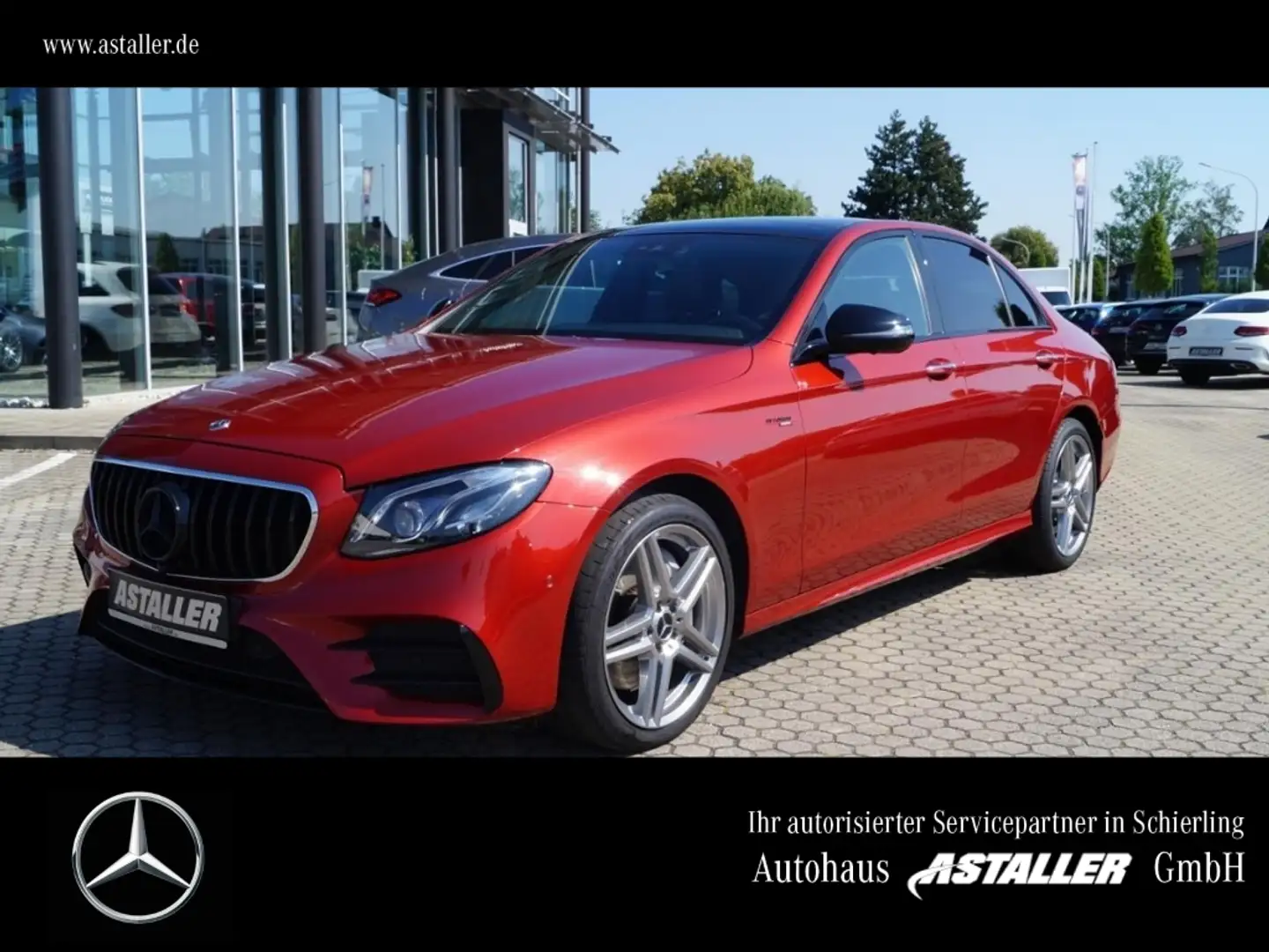 Mercedes-Benz E 400 d 4M AMG Line 2x Night+Wide+Comand+360°+ Rot - 1