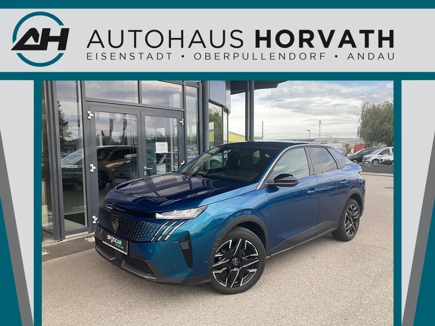 Peugeot 3008 Hybrid 145 E-DCS6 Allure Aut. Blau - 1