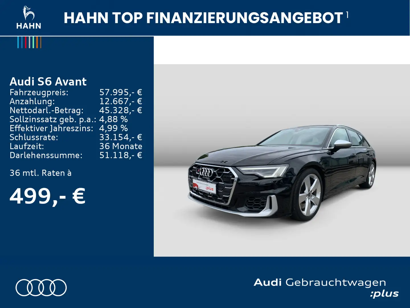 Audi S6 TDI quattro tiptronic Navi Virtual LED Schwarz - 2
