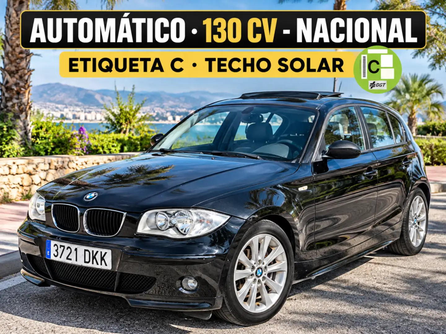 BMW BMW Serie 1 Pequeño  Automático de 5 Puertas Negro - 1