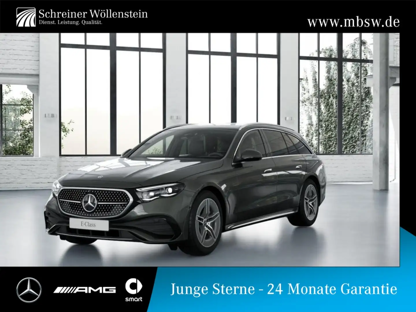 Mercedes-Benz E 450 T 4M *AMG*Pano*AHK*Navi*MBUX*AUT*RKam*PTS Grau - 1