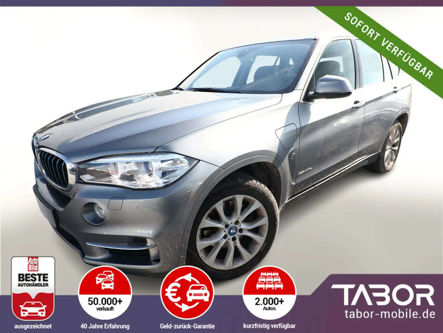 BMW X5 xDrive40e Leder Pano HUD 19Z H&K SurroundV Grau - 1