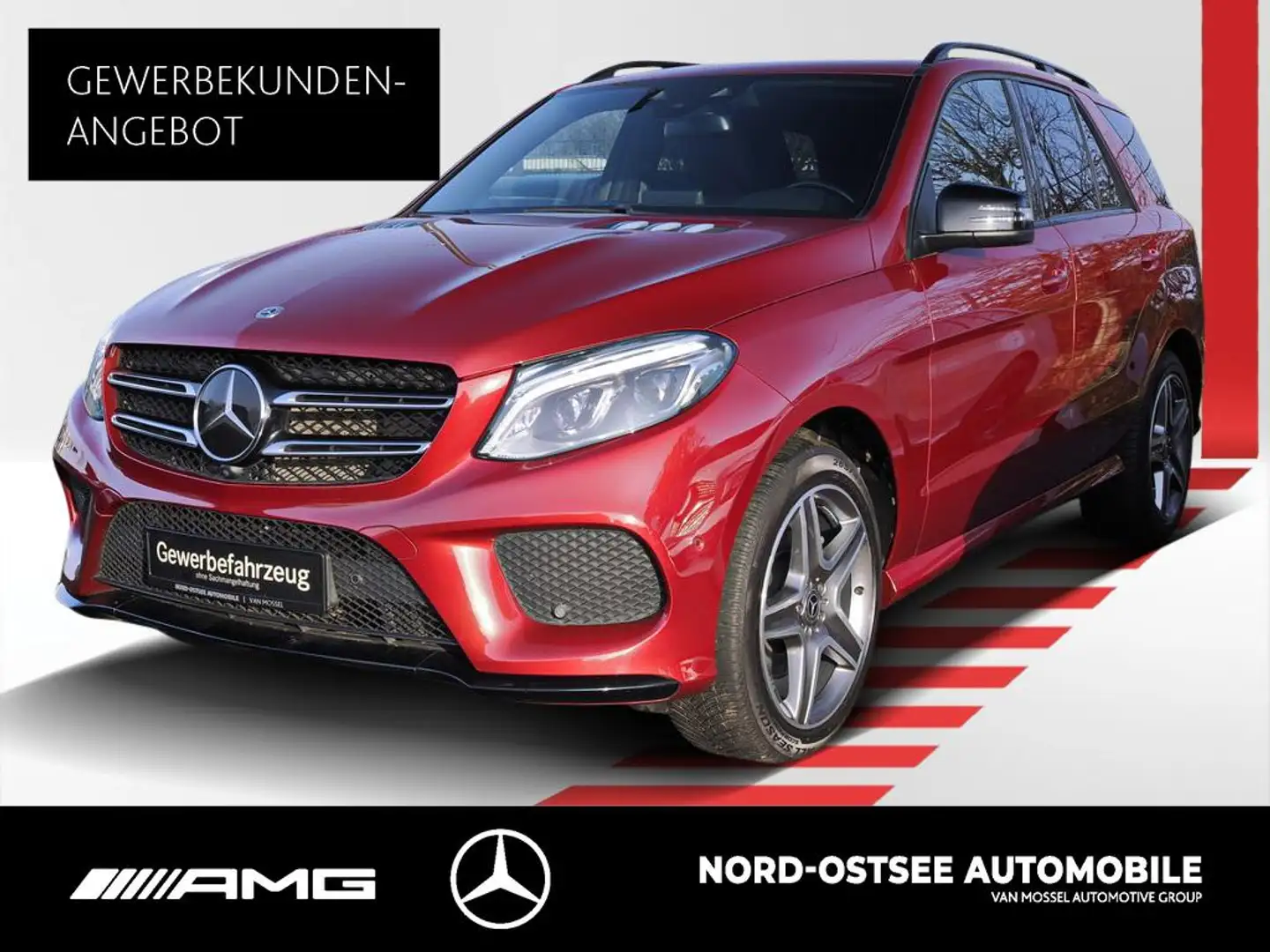 Mercedes-Benz GLE 350 d 4M AMG AHK SHZ NIGHT Rouge - 1