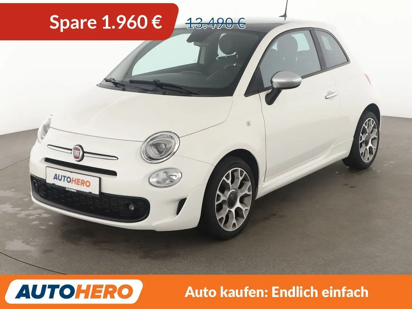 Fiat 500 1.2 Rockstar*NAVI*TEMPO*PDC*KLIMA*GARANTIE* Blanc - 1