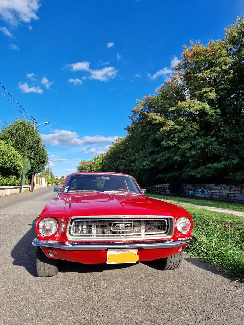 Ford Mustang 1968 V8 4,7lCode C Rouge - 1
