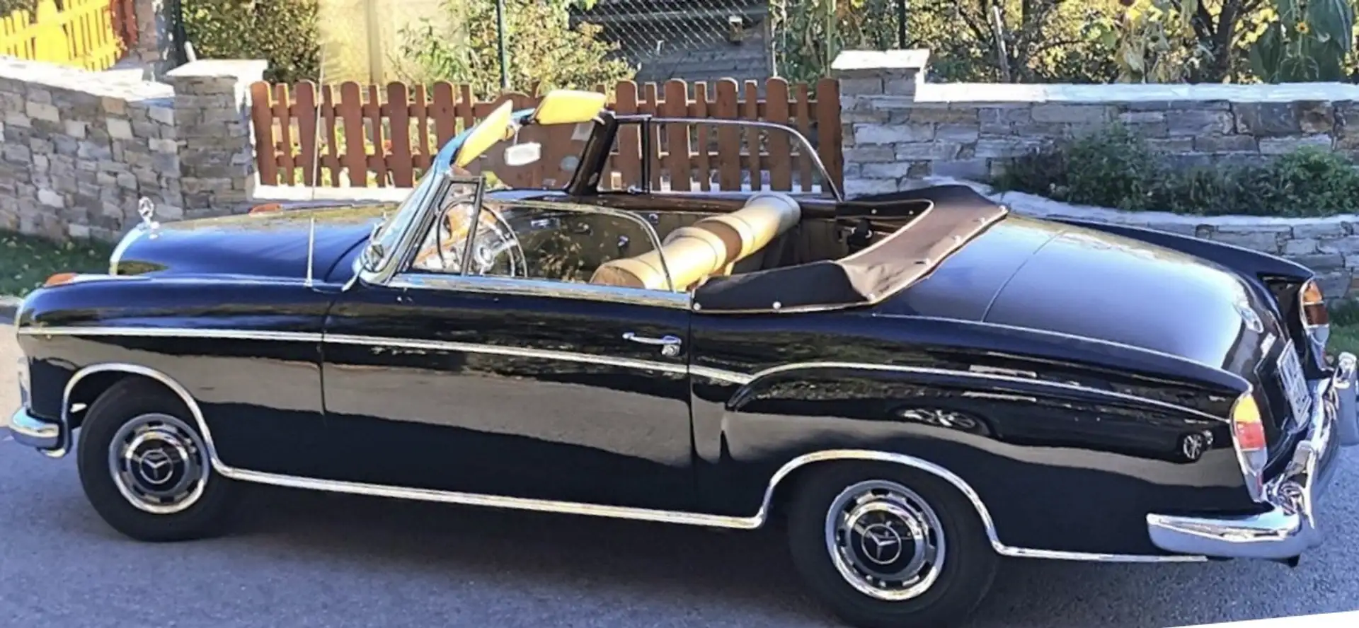 Mercedes-Benz 220 S- Klasse Ponton Cabriolet Schwarz - 2