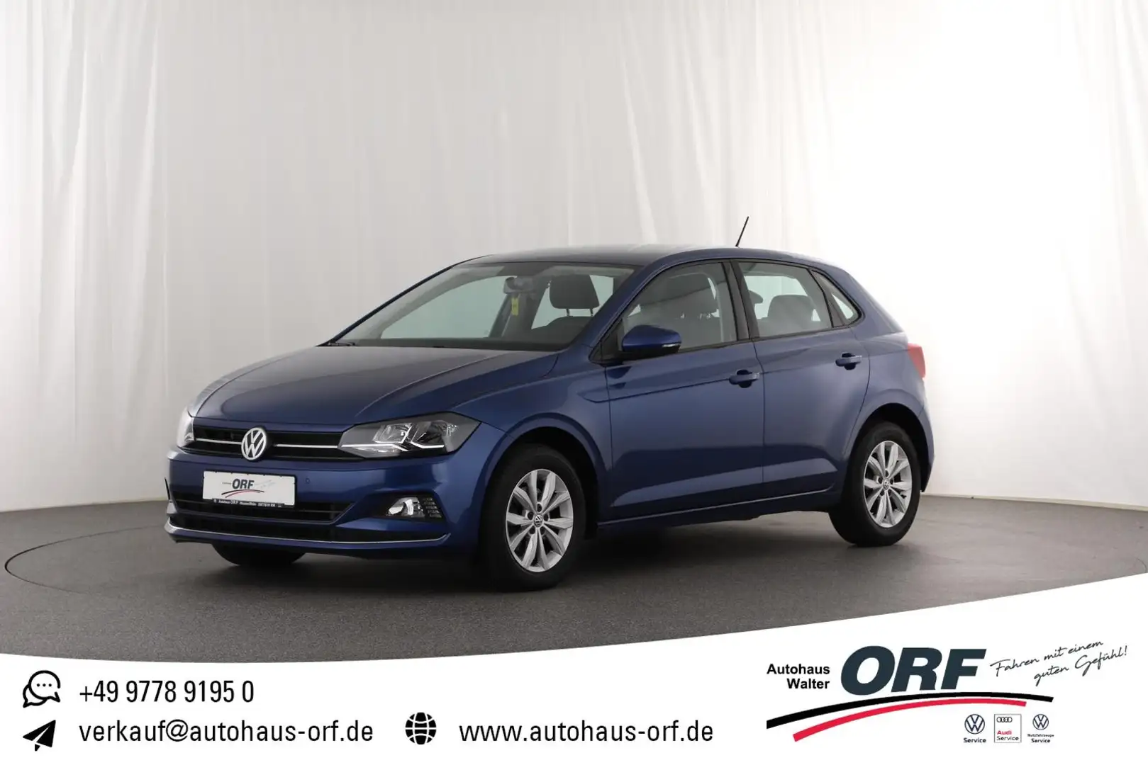 Volkswagen Polo 1.6 TDI Highline PDC NSW KLIMA SITZHZG ISOFIX ALU Blauw - 1