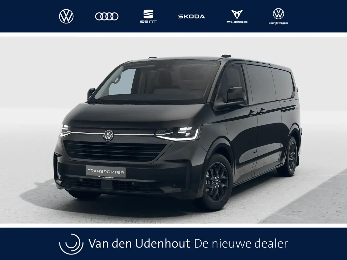 Volkswagen Transporter L2H1 2.0 TDI 170pk Automaat Bulli /Direct leverbaa Zwart - 1